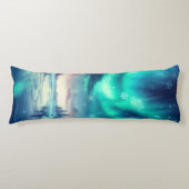 Aurora borealis/Kerstmis/Winter Lichaamskussen (Voorkant)