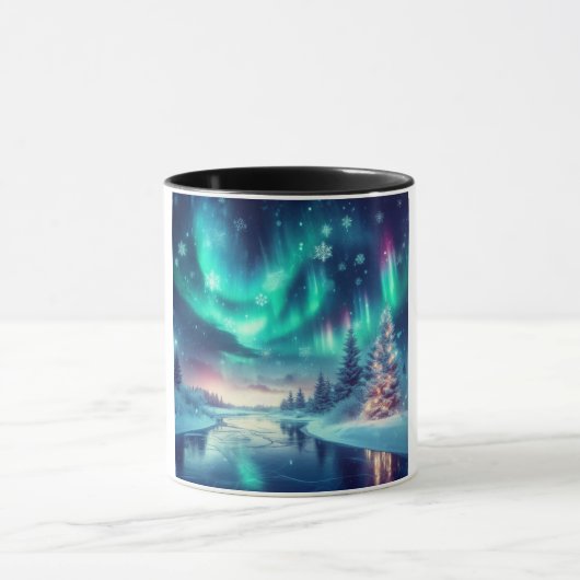 Aurora borealis/Kerstmis/Winter Mok (Midden)