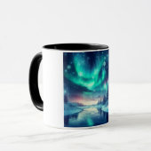 Aurora borealis/Kerstmis/Winter Mok (Voorkant links)