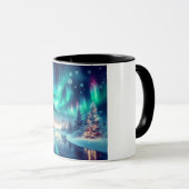 Aurora borealis/Kerstmis/Winter Mok (Voorkant rechts)