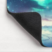 Aurora borealis/Kerstmis/Winter Muismat (Hoek)