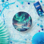 Aurora borealis/Kerstmis/Winter Papieren Kommen (Feest)