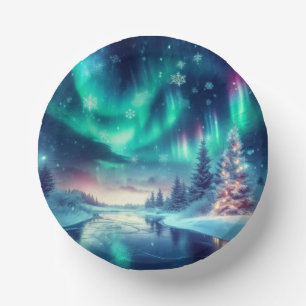 Aurora borealis/Kerstmis/Winter Papieren Kommen