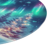 Aurora borealis/Kerstmis/Winter Snijplank (Hoek)