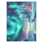 Aurora borealis/Kerstmis/Winter Tafelkleed (Voorkant)