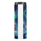 Aurora borealis/Kerstmis/Winter Thermosbeker (Achterkant)