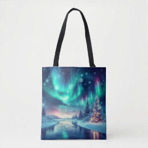 Aurora borealis/Kerstmis/Winter Tote Bag