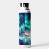 Aurora borealis/Kerstmis/Winter Waterfles (Links)