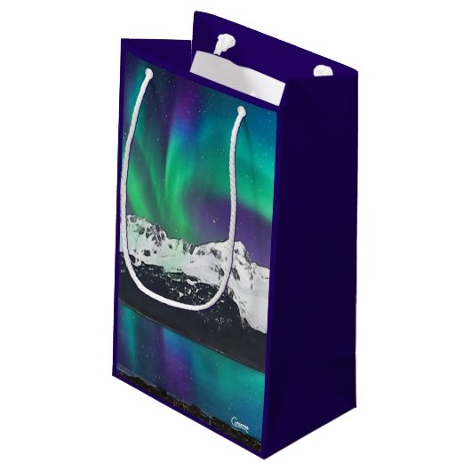 Aurora Borealis - Klein cadeautje Klein Cadeauzakje (Achterkant Gekanteld)