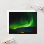 Aurora Borealis Kleuren de nacht door Kaart (Voorkant / Achterkant in situ)