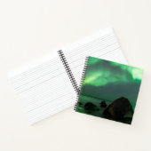 Aurora Borealis Lofoten Beach Norway Notitieboek (Binnen)