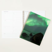 Aurora Borealis Lofoten Beach Norway Planner (Display)