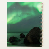 Aurora Borealis Lofoten Beach Norway Planner (Achterkant)