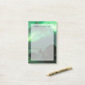 Aurora Borealis | Lofoten-strand Noorwegen Post-it® Notes (Op bureau)