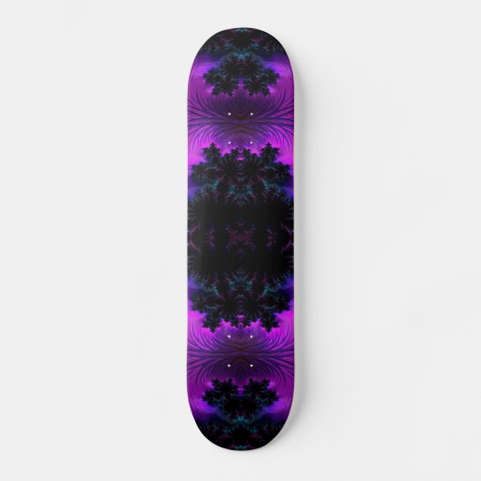 Aurora Borealis, Midnight Fractal Abstract Persoonlijk Skateboard (Voorkant)