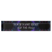 Aurora Borealis, Midnight Fractal Naambordje (Voorkant)