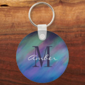 Aurora Borealis Nachtelijk geïndividualiseerd Sleutelhanger (Voorkant)