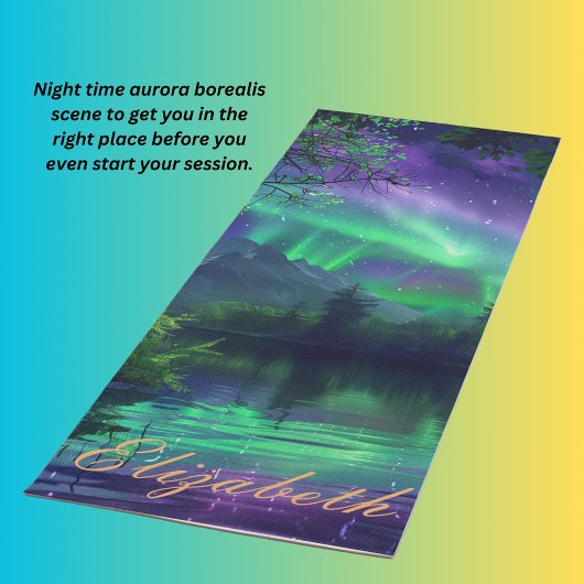 Aurora Borealis nachtscène Yogamat