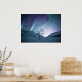 Aurora Borealis Night Poster (Keuken)