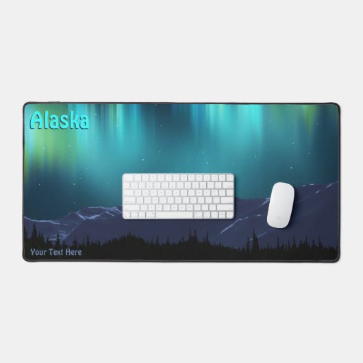 Aurora Borealis - Noord licht Acryldruk Bureaumat (Keyboard & Muis)