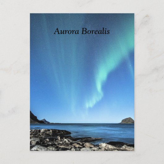 Aurora Borealis, noordelijke lammeren Briefkaart (Voorkant)
