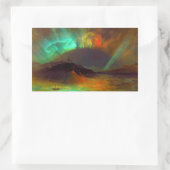 Aurora Borealis, noordelijke lammeren Rechthoekige Sticker (Tas)