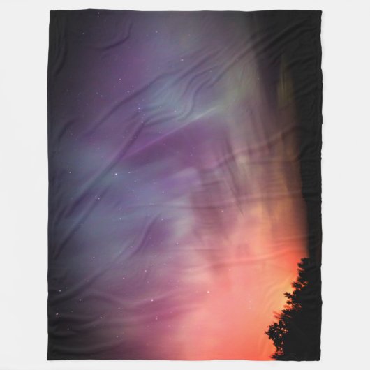 Aurora Borealis Noordelijke lampen Fleece Deken (Voorkant)