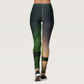 Aurora Borealis Noordelijke lichten Alaska, hemel Leggings (Achterkant)