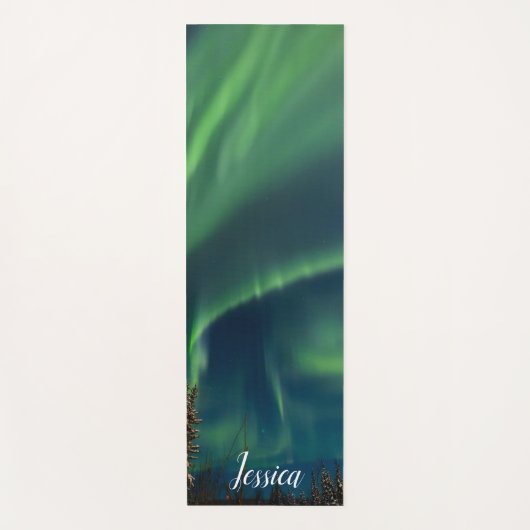 Aurora Borealis Noordelijke lichten Arctische nach Yogamat (Voorkant)