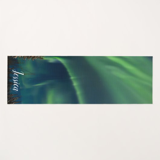 Aurora Borealis Noordelijke lichten Arctische nach Yogamat (Voorkant (horizontaal))