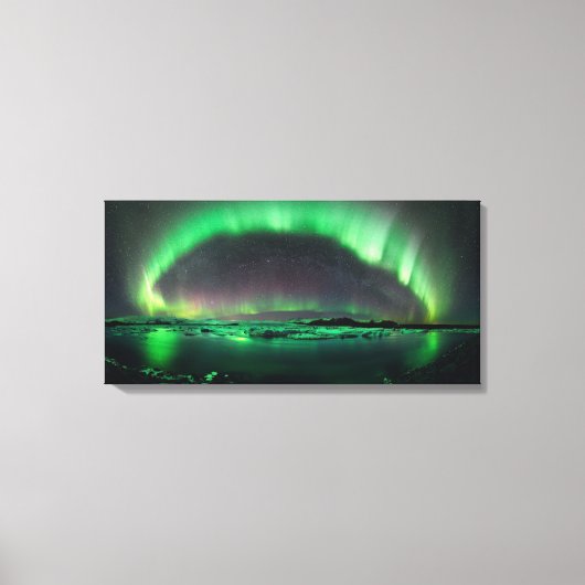 Aurora Borealis - noordelijke lichten Canvas Afdruk (Voorkant)