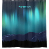 Aurora Borealis - noordelijke lichten Douchegordijn (Voorkant)