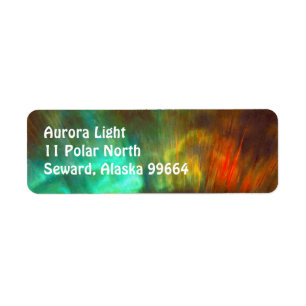Aurora Borealis, noordelijke lichten - Etiket