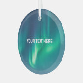 Aurora Borealis Noordelijke lichten Glas Ornament (Voorkant links)
