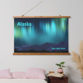 Aurora Borealis - noordelijke lichten Hangend Wandkleed (Slaapkamer)