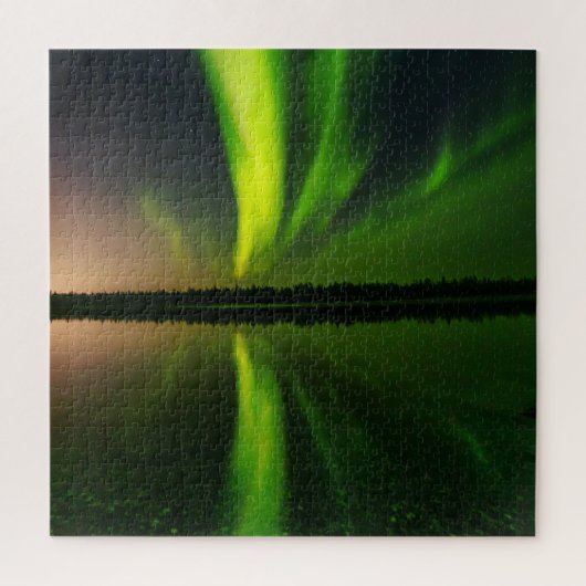 Aurora Borealis Noordelijke lichten IJsland Jigzaa Legpuzzel (Verticaal)
