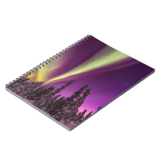 Aurora Borealis Noordelijke Lichten Luchtbanken Al Notitieboek (Linkerzijde)