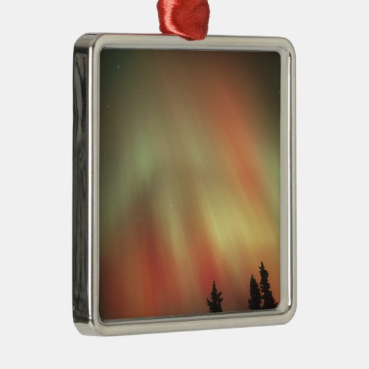 Aurora Borealis, Noordelijke Lichten, Luchtbanken Metalen Ornament (Rechts)