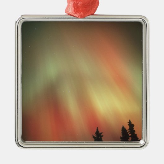 Aurora Borealis, Noordelijke Lichten, Luchtbanken Metalen Ornament (Voorkant)