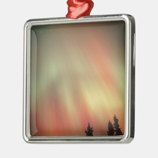 Aurora Borealis, Noordelijke Lichten, Luchtbanken Metalen Ornament (Links)