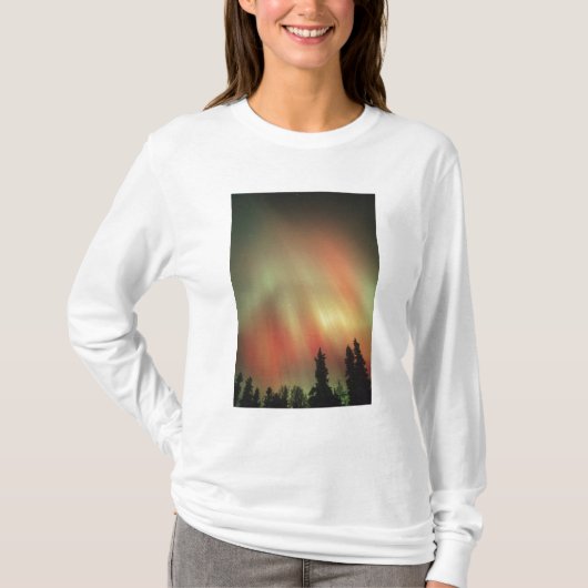Aurora Borealis, Noordelijke Lichten, Luchtbanken T-shirt (Voorkant)