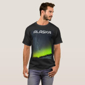 Aurora Borealis Noordelijke lichten Noordpoolgebie T-shirt (Voorkant volledig)