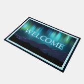 Aurora Borealis (noordelijke lichten) - Welkom Deurmat (Schuin)