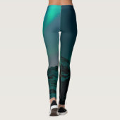 Aurora Borealis Noordelijke lichten wintersterren Leggings (Achterkant)