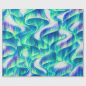 Aurora Borealis Noorderlicht Abstract Patroon Cadeaupapier (Vlak)