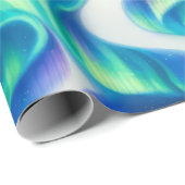 Aurora Borealis Noorderlicht Abstract Patroon Cadeaupapier (Rol Hoek)