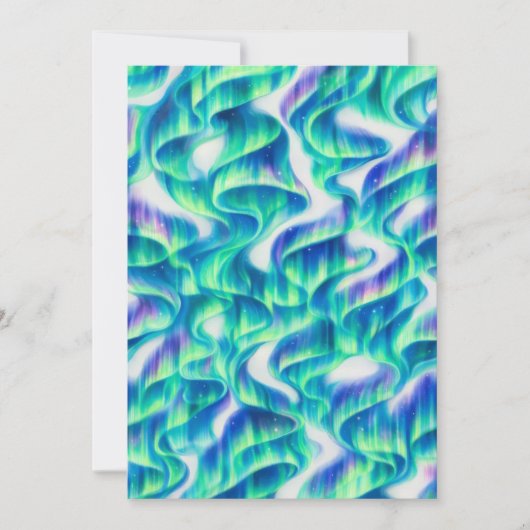 Aurora Borealis Noorderlicht Abstract Patroon Kaart (Voorkant)