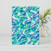 Aurora Borealis Noorderlicht Abstract Patroon Kaart (Staand voorkant)