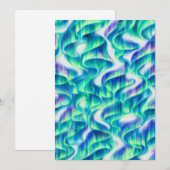 Aurora Borealis Noorderlicht Abstract Patroon Kaart (Voorkant / Achterkant)
