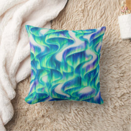 Aurora Borealis Noorderlicht Abstract Patroon Kussen